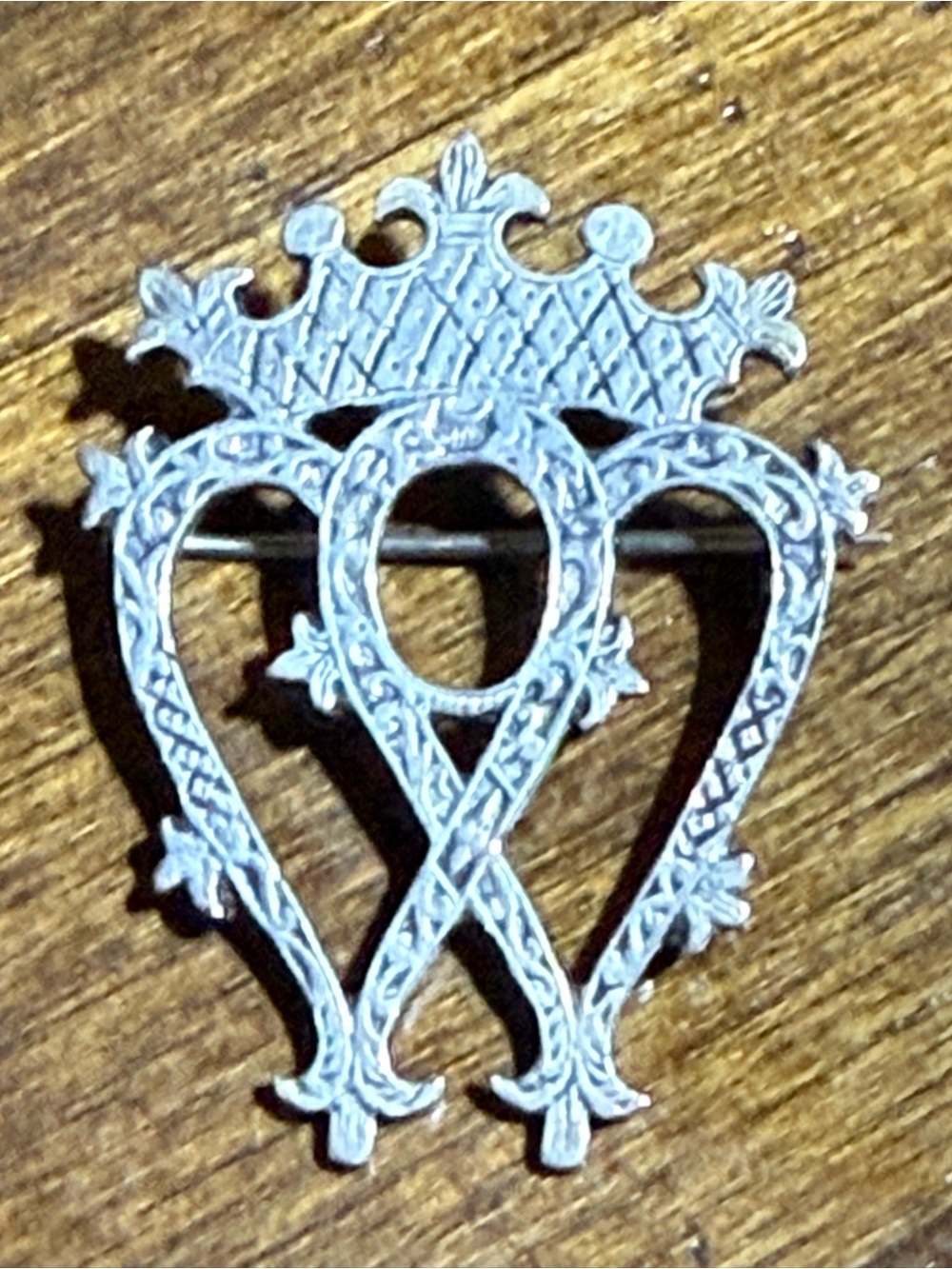 Vintage Scottish Sterling Silver Luckenbooth Bride Pin/Brooch